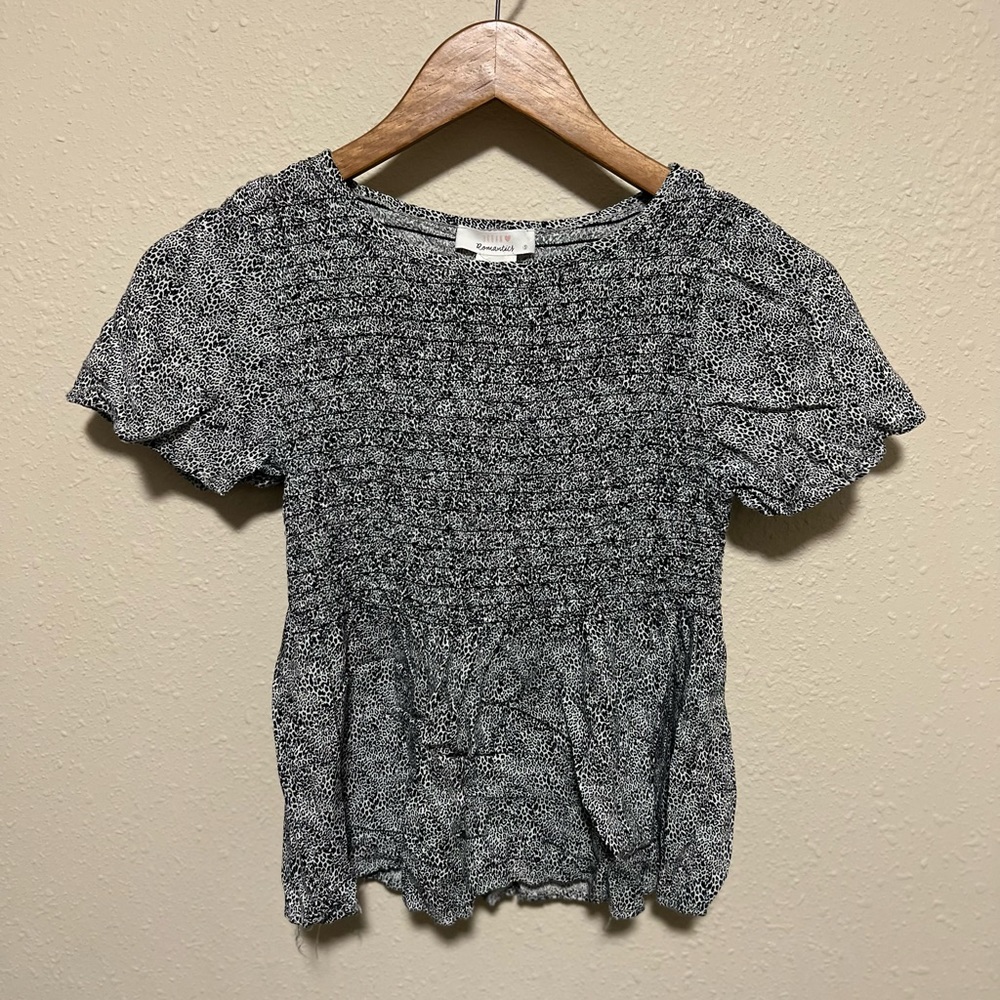 Cheetah Print Flowy Crop Top